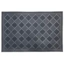 Коврик грязезащитный Mix Mat Rhomb 40x60 см резина цвет черный