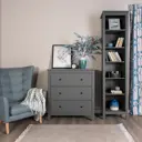 Комод Шведский стандарт Сага 3 ящика 92x51x101 см ДСП цвет серый