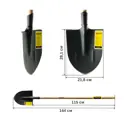 Лопата копальная Zinler остроконечная с деревянным черенком 1200мм