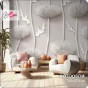 Фотообои флизелиновые Bartonwall 500x270 см Абстракция Цветы