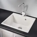 Кухонная мойка GRANULA кварцевая GR-6001 415*490 мм арктик