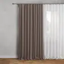 Штора на ленте 200x280 см цвет какао