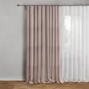 Штора на ленте 140x270 см цвет серо-коричневый