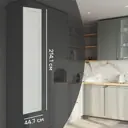 Фасад для кухонного шкафа Кинель 44.7x214.1 см Konsensa массив ясеня цвет серо-зеленый