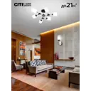 Люстра потолочная Citilux Cl136165 6 ламп 21 м² цвет черный