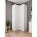 Шкаф распашной Дсв мебель 52179 96x210x50.4 см ЛДСП цвет белый