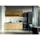 Кухонный гарнитур Альбина Ника 200x200x28 см ЛДСП цвет дуб крафт золотой