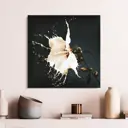 Картина без обрамления Postermarket "Белый цветок" 40x40 см