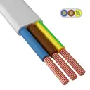 Шнур ККЗ ШВВП 3x0.75 100 м цвет белый ГОСТ iTOK