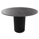 Кухонный стол круглый Genglass Trubis GGT-03-2-4-L-110 110x110 см лдсп цвет черный мрамор
