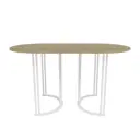 Кухонный стол овальный Genglass Violur GGT-20-3-1-14080 140x80 см лдсп цвет орех