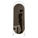 Зеркало напольное овальное в белой раме Genglass Evelum White 165x54 см