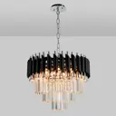 Люстра подвесная Natali kovaltseva Darian 76017/5c chrome black 5 лампы 19 м² цвет черный/хром