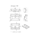 Раковина Florentina астория 00346058 70см цвет белый