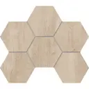 Декоративная мозаика Estima Soft Wood SF02 25x28.5 см Гексагон цвет бежевый