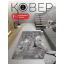 Ковер Mutas Carpet Eco Season C214A L.Grey White 150x300 см хлопок