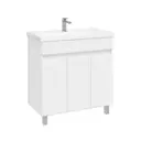 Тумба под раковину напольная SanStar Квадро 80 81см с раковиной