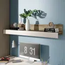 Полка настенная ТриЯ Фьюжн 138x25x20 см ЛДСП бежевый