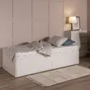Кровать раздвижная Шведский стандарт Сириус 80x200 см ДСП цвет белый