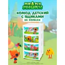 Комод Ми-ми-мишки 4 ящика 39x78.5x78.5 см пластик цвет белый