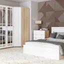 Шкаф распашной Ваша мебель 85x210x85 см ЛДСП цвет белый/дуб сонома