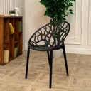 Стул Royal Family Aria 52.50x56x80 см полипропилен черный 2 шт