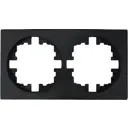 Рамка для розеток и выключателей Osen 2 поста цвет черный бархат