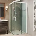 Душевой уголок GUTEWETTER 4698032906214, квадратный, 90x90x200 см, прозрачное стекло