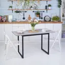 Кухонный стол прямоугольный Frenesie 100x100 см лдсп цвет серый