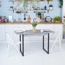 Кухонный стол прямоугольный Frenesie 100x100 см лдсп цвет метрополитан