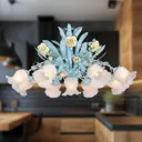 Люстра подвесная Lucia Tucci FIORI Fiori di rose 184.8.1, 9 ламп, цвет синий