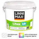 Краска для стен и потолков Linnimax Litex 10 моющаяся матовая прозрачная база 3 2.35 л