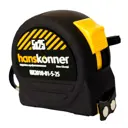 Рулетка Hanskonner HK2010-02-5-22 5 м x 22 мм, ударопрочная, магнитный наконечник, двусторонняя шкала