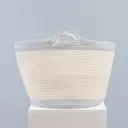 Корзина 40x36x36 см Storidea хлопок цвет белый