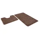 Набор ковриков Shahintex РР 814572 50x80+50x50 см цвет мокко