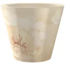 Кашпо Вмс 47092 19 см 3 л пластик бежевый, зеленый