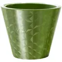 Кашпо Вмс 47109 23 см 5 л пластик бежевый, зеленый