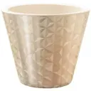 Кашпо Вмс 47108 23 см 5 л пластик бежевый, зеленый