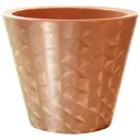 Кашпо Вмс 47107 23 см 5 л пластик бежевый, зеленый