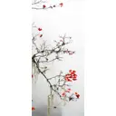 Наклейка для дверей и мебели Wallfix "Остатки осени" 95x220 см, W189