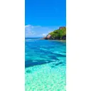 Наклейка для дверей и мебели Wallfix "Лазурный пляж" 95x220 см, W295