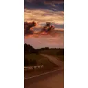 Наклейка для дверей и мебели Wallfix "Красивый закат" 95x220 см, W175