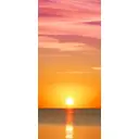 Наклейка для дверей и мебели Wallfix "Розовый закат" 95x220 см, W294