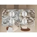 Скатерть на стол Iris прямоугольная 140x220 см цвет светло-серый 91ск