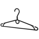 Вешалка для одежды 32x16x1 см 9 шт пластик цвет черный