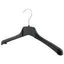 Вешалка для верхней одежды 39x22x3 см 9 шт пластик цвет черный