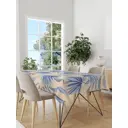 Скатерть на стол Iris прямоугольная 180x140 см цвет голубой