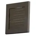 Решетка вентиляционная Dospel Imperio 100 /B 174x174 мм с механическими жалюзи шнурком и фланцем Ф100 мм цвет коричневый