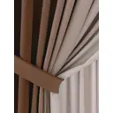 Комплект штор на шторной ленте блэкаут Helga Деленри 150x260 см цвет коричневый