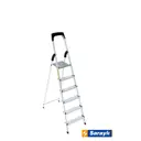 Стремянка алюминиевая Sarayli 2106 6 ступеней, максимальная нагрузка 150 кг